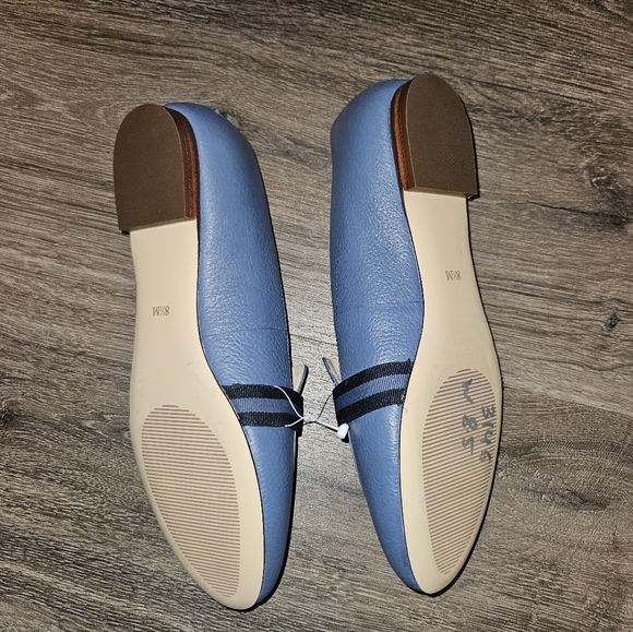 Talbots womens leatherblue slip-on flats size 8.5 - Picture 3 of 4